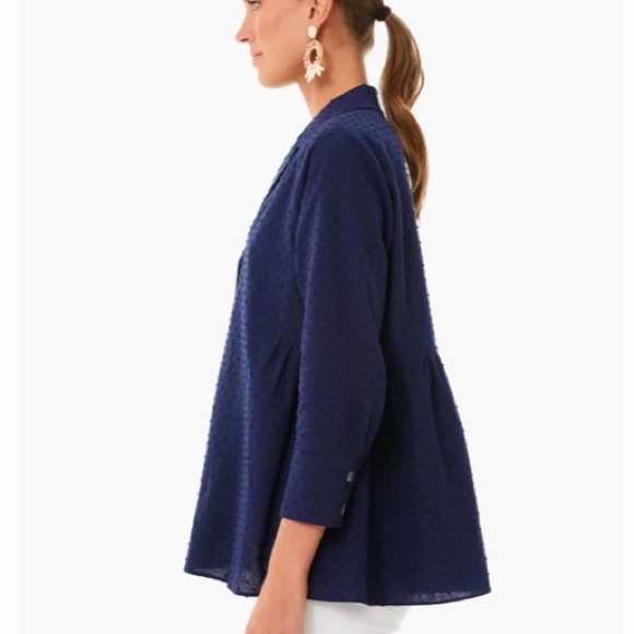 **Last One! Small** Navy Swiss Dot Scarlett Button Down
POMANDER PLACE - Picture 3 of 8